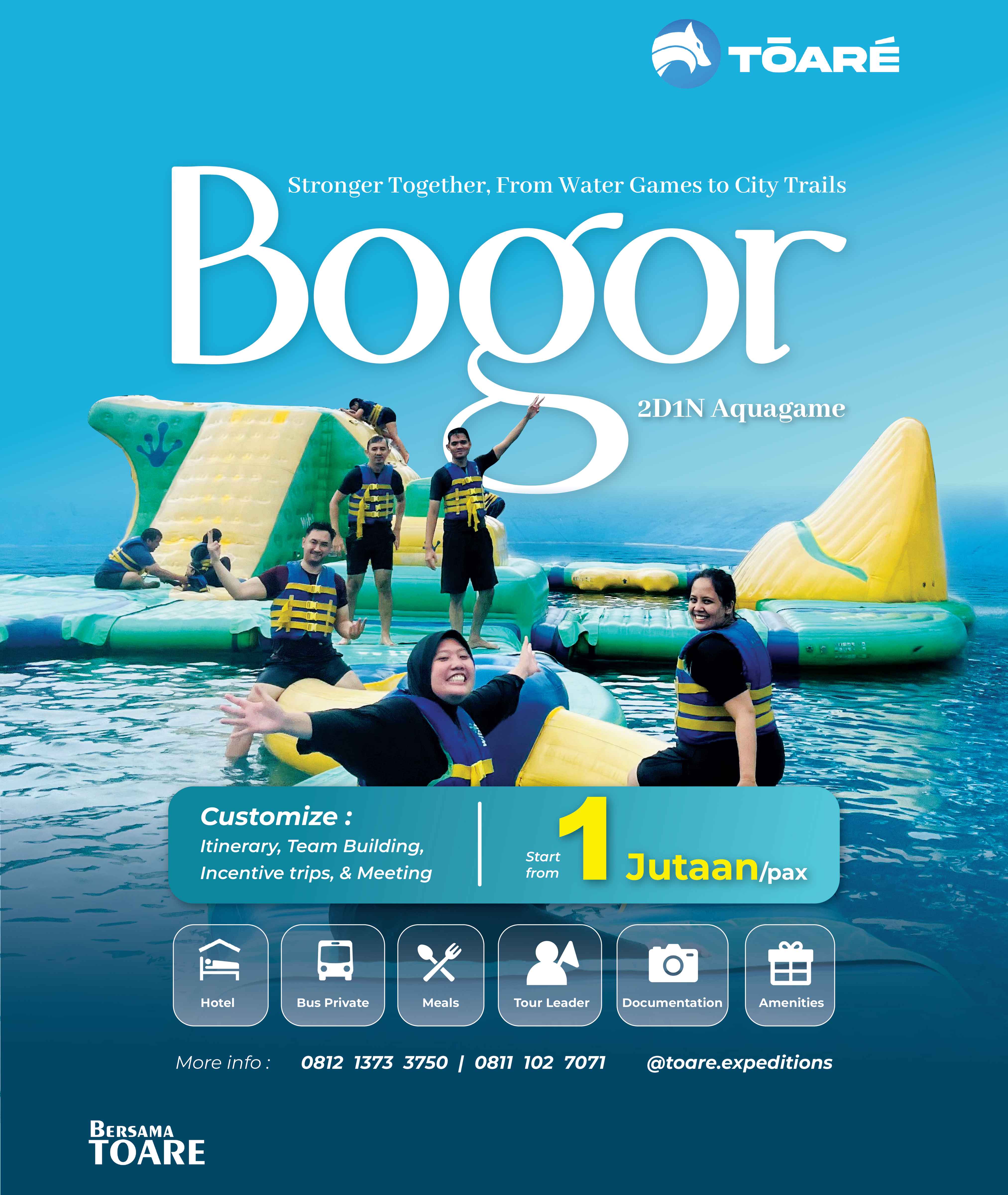 Paket 2D1N Bogor Aquagame